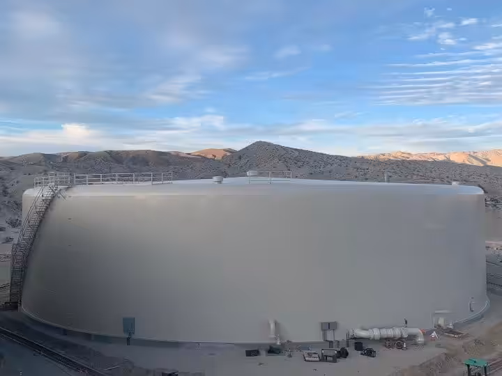 6.8 million gallon welded steel water storage tank in California — Reservoir 4606-1 Mission Hills Pressure Zone