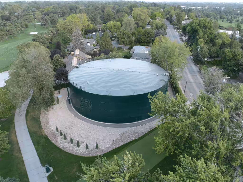 Water storage tank project in Boise, Idaho