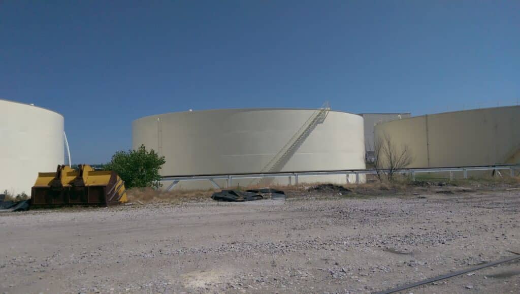 3.8 million gallon welded steel water storage tank in California — Christen Hill Reservoir
