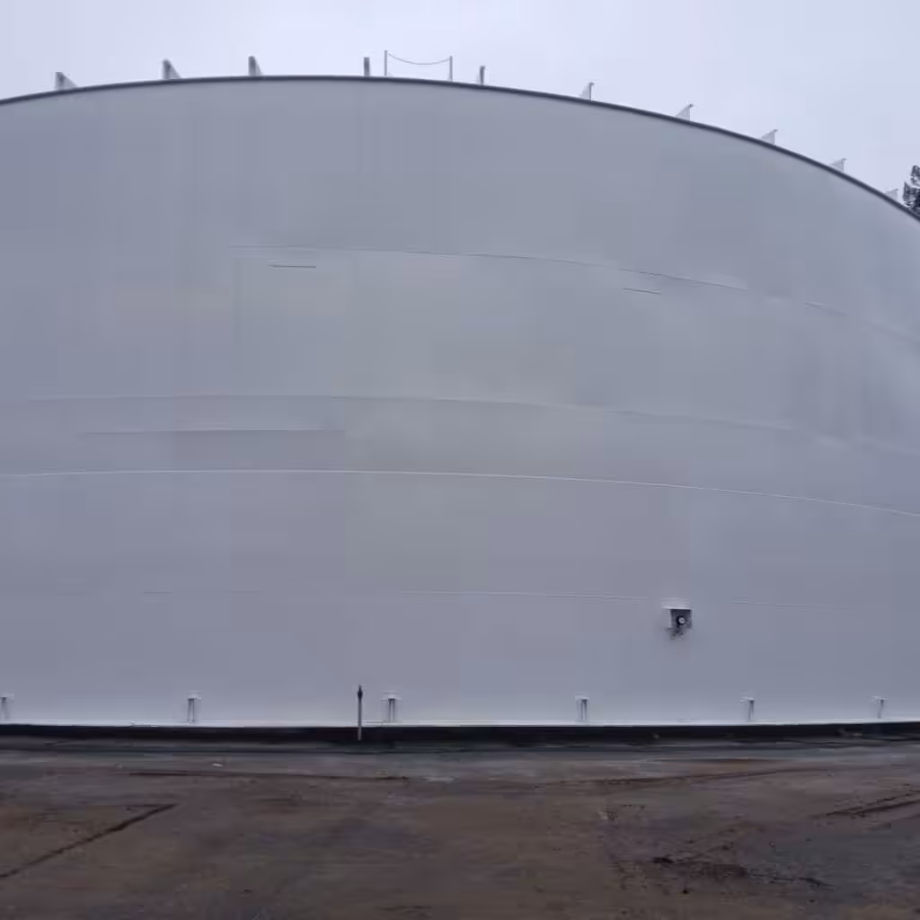 Seismic retrofit welded steel tank in California — 2.0 MG Korblex Reservoir Seismic Retrofit