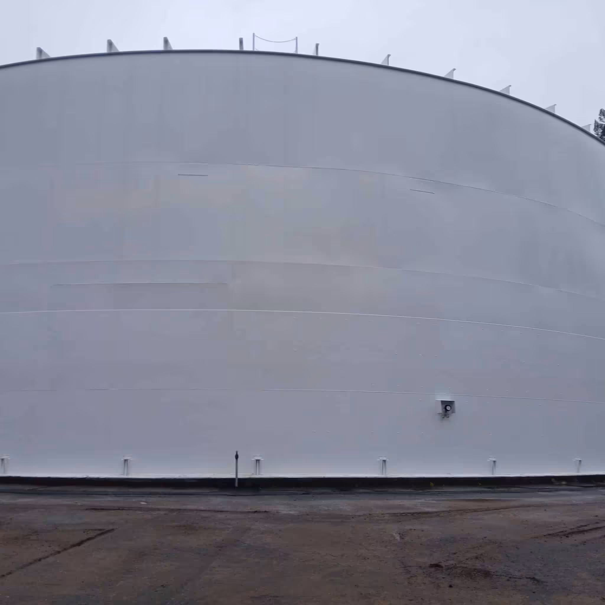 Seismic retrofit welded steel tank in California — 2.0 MG Korblex Reservoir Seismic Retrofit