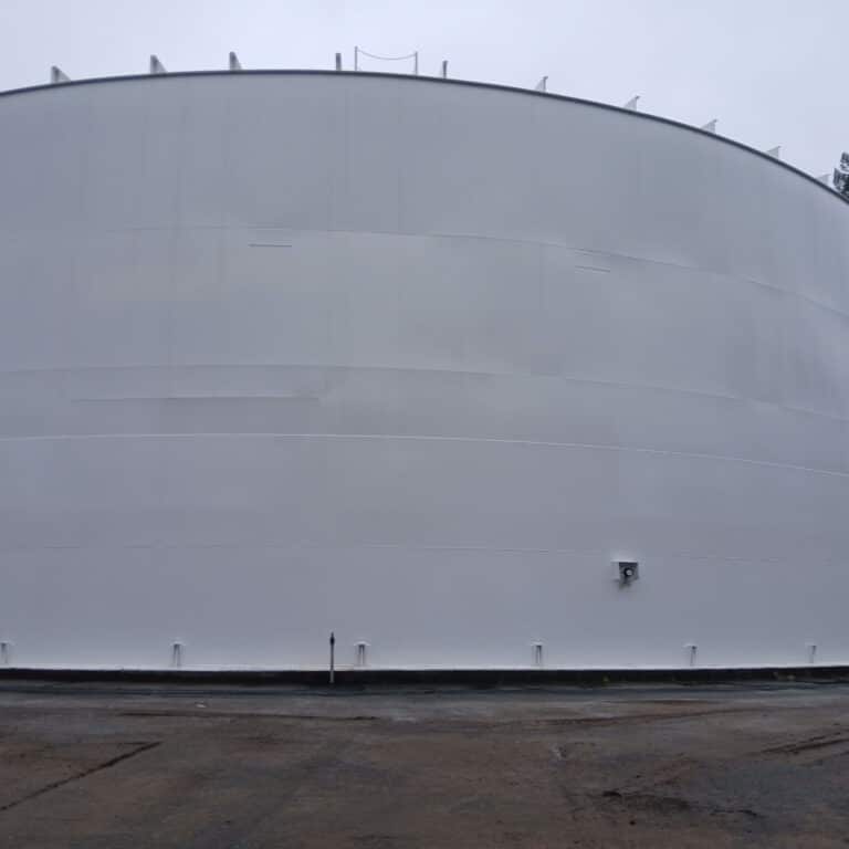 Seismic retrofit welded steel tank in California — 2.0 MG Korblex Reservoir Seismic Retrofit