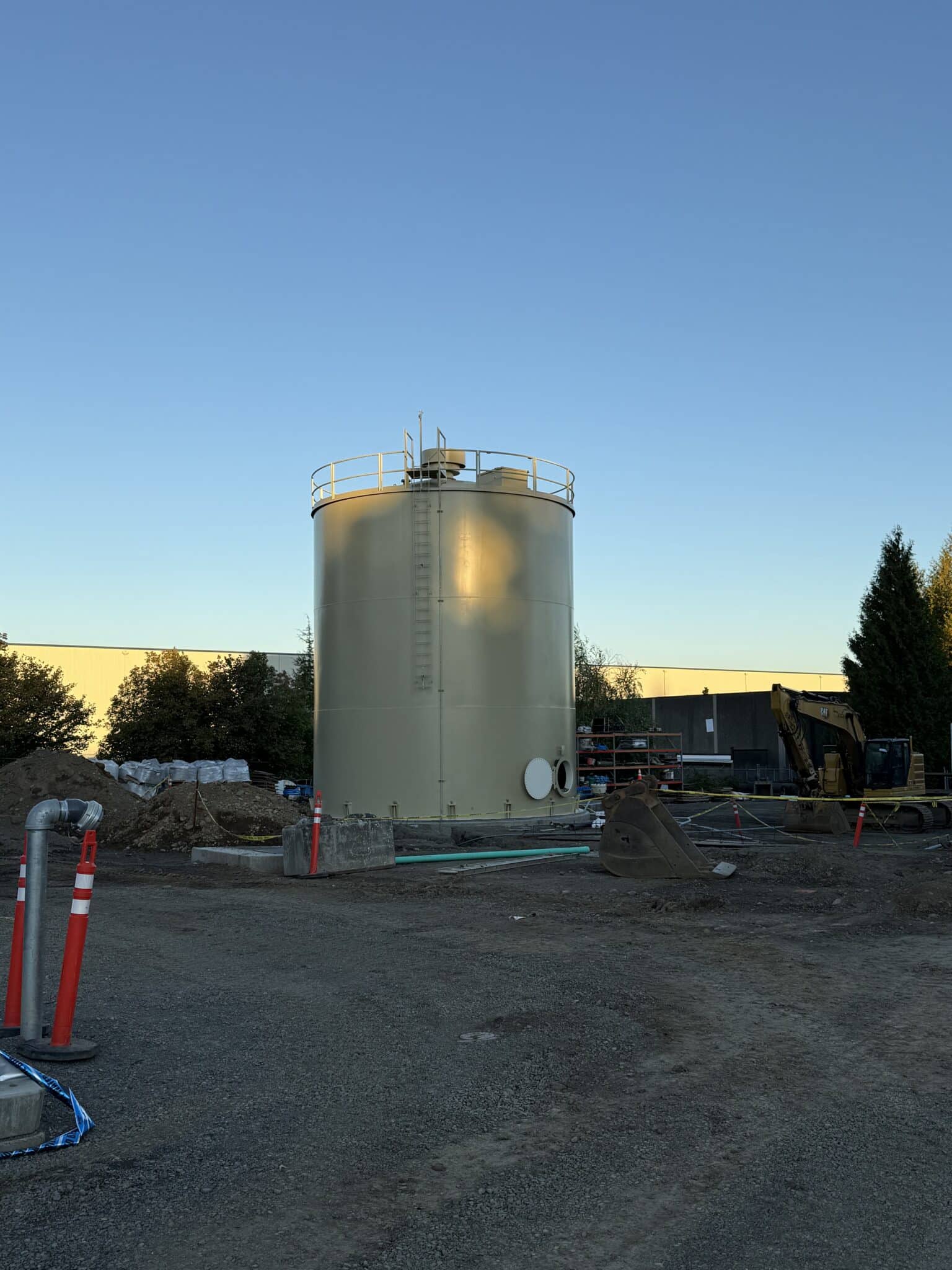 Welded steel water storage tank in Fairview