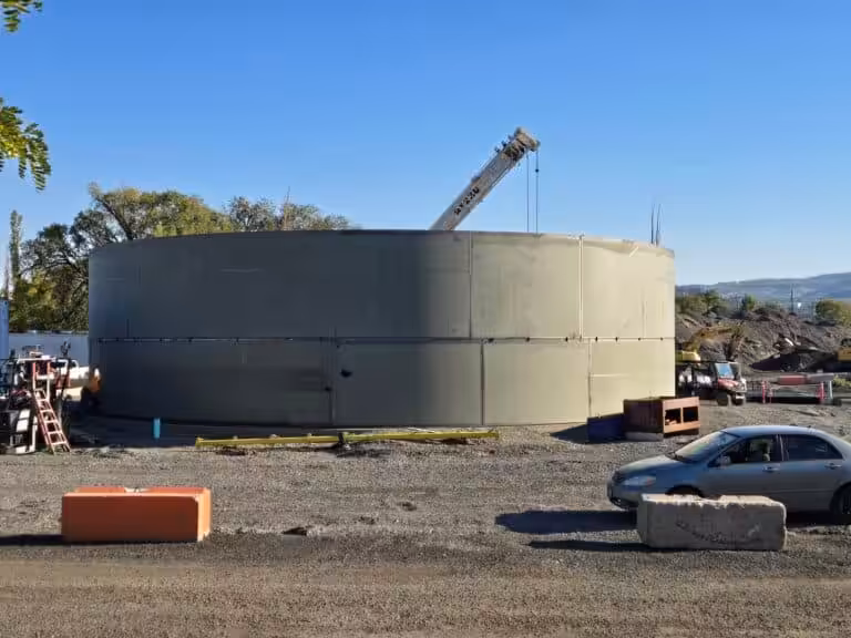 Dalles Riverside Reservoir construction, photo 10 of 21