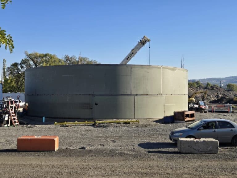 Dalles Riverside Reservoir construction, photo 10 of 21