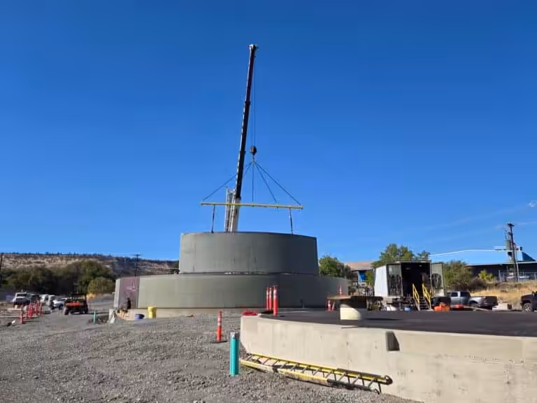 Dalles Riverside Reservoir construction, photo 11 of 21