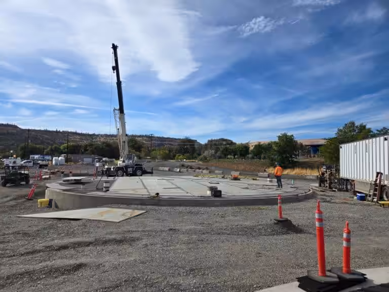 Dalles Riverside Reservoir construction, photo 15 of 21