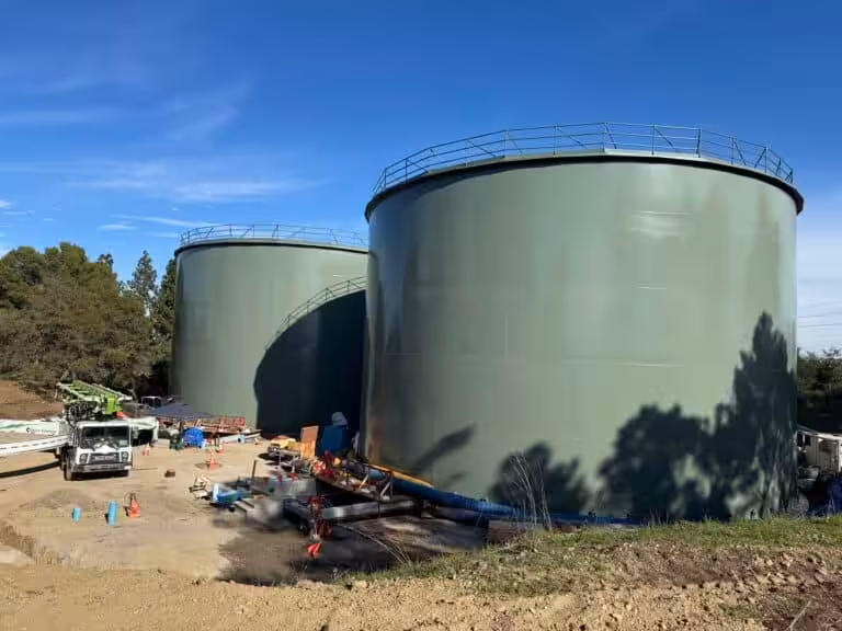 Grizzly Reservoir Tank 1 construction, photo 2 of 2
