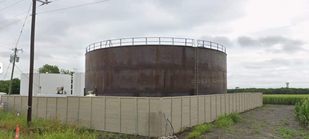Welded steel water storage tank in Rockwall — Ground Storage Tank at Fate Pump Station