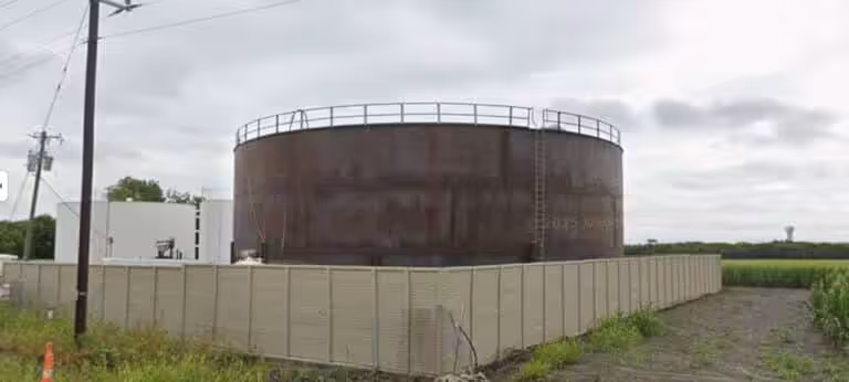 Welded steel water storage tank in Rockwall — Ground Storage Tank at Fate Pump Station
