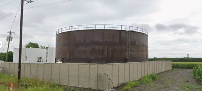 Welded steel water storage tank in Rockwall — Ground Storage Tank at Fate Pump Station