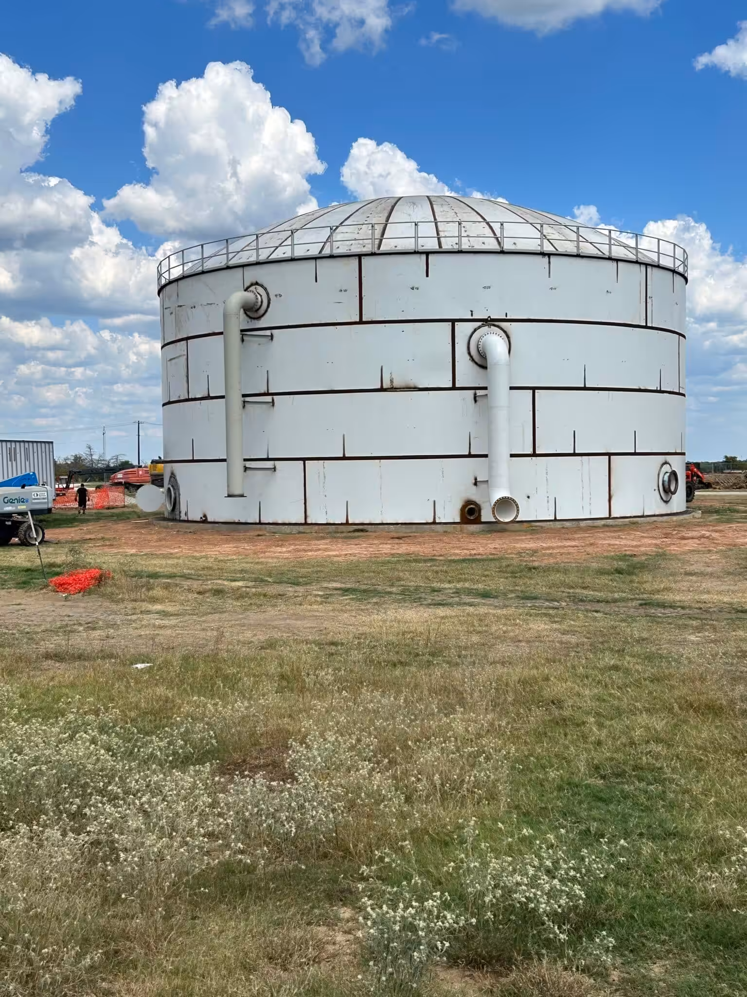 Welded steel water storage tank in Bryan — Kent B. Watson Plant Tank