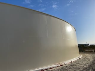 Welded steel water storage tank in Marana