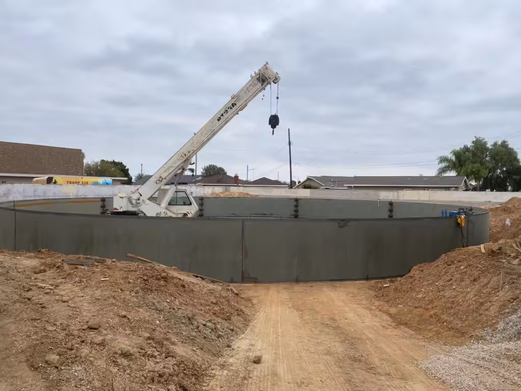 Welded steel tank replacement in California — Miller Reservoir Replacement Project