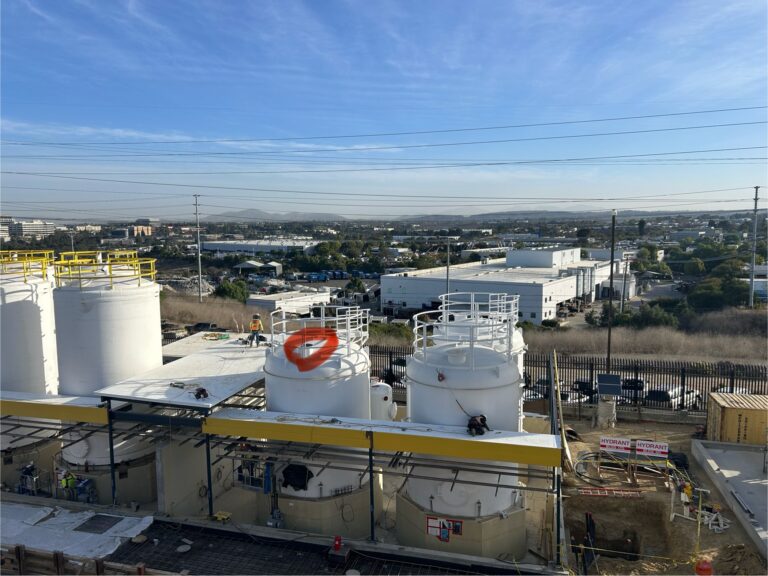 Welded steel water storage tank in San Diego — North County Pure Water Facility