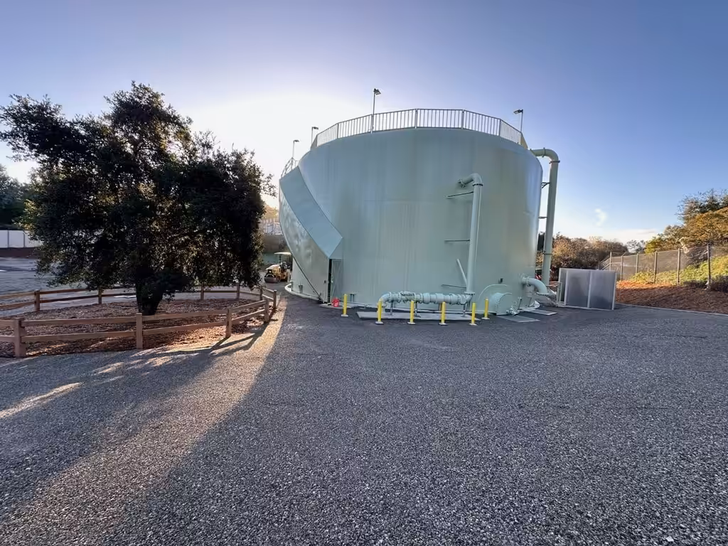 Welded steel tank replacement in California