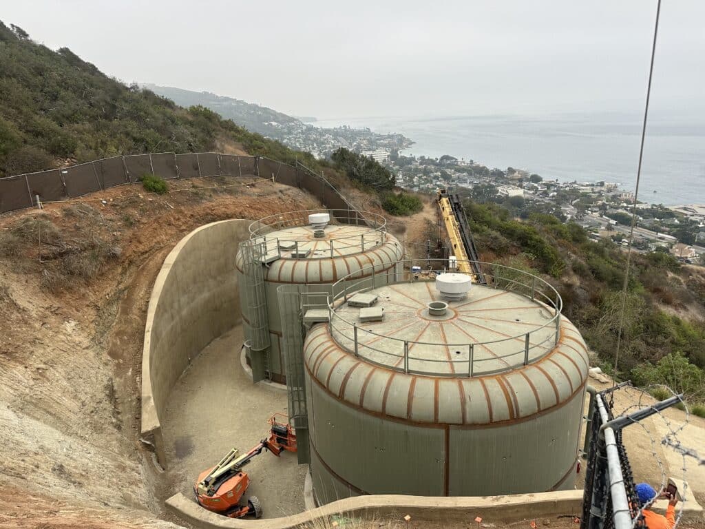 Welded steel tank replacement in California — Reservoir 2B Replacement Project