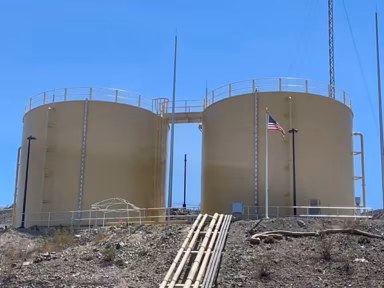 Topock Raw Water Tanks construction, photo 2 of 3
