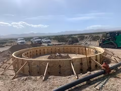 Water Storage Tank Project construction, photo 2 of 3