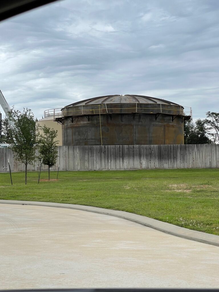 Welded steel water storage tank in Tomball — Water Supply Plant Tank Addition